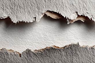Rough torn paper exposing a raw edge, creating a copy space background