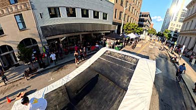 BMX competition in Raleigh, North Carolina, USA.