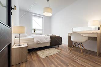 Modern bedroom interior