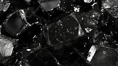 Ferrotitanium alloy, as seen in close proximity, serves to augment the properties of steel and other alloys