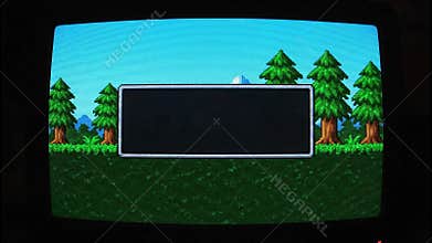 Frustrating Retro Game Experience: Character\'s Journey Ends with Quest Failure Announcement