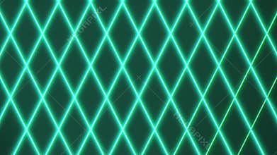 Diamond-shaped green lines on black background