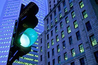 Green traffic light