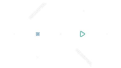 Animated element of infographic - space for text callout with arrow