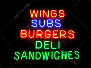 Times Square Deli Neon Sign