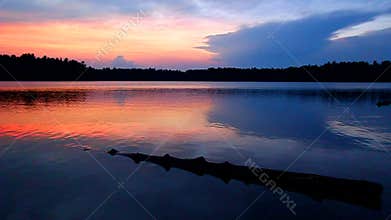 Buffalo Lake Sunset Wisconsin