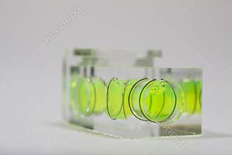 Bubble Level with yellow fluid