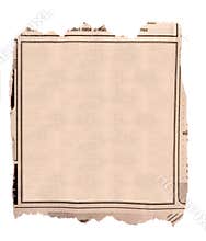 Blank block of old newspaper advertise
