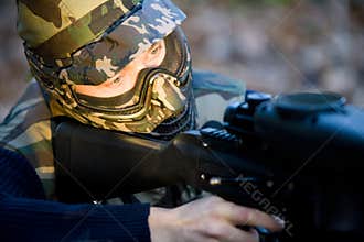 Paintball commando
