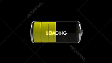 Battery symbol 3D