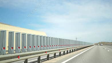 Highway Barrier Walls Safety Security Spain