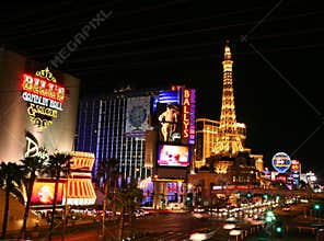 Las Vegas Strip at night, horizontal