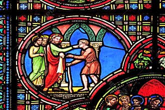 Jesus heals a blind man