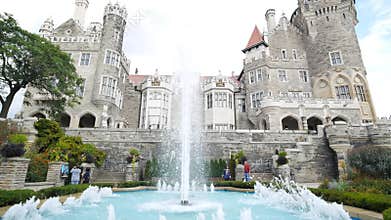 Exterior view of the famous Casa Loma