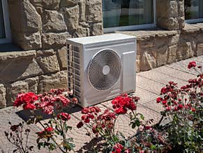 Outdoor air conditioning and heat pump unit