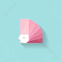 Color palette guide in a flat style. Digital drawing. Web design. Graphics. Vector illustration.
