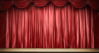 Red theater curtain