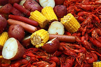 Crawfish Corn and Potatoes