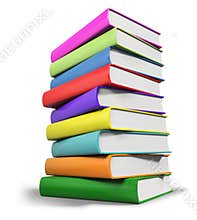 Stacked books