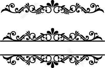Flourish Element, Dividers Line, Ornamental Border, Fancy Underline
