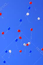 Balloons in the air