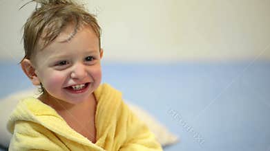 Baby Laughing After Bath
