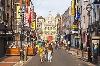 Anne Street in Dublin, Ireland