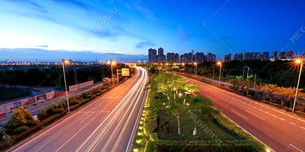 Xiangandadao ave night sight, srgb image
