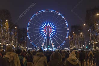 Paris Champs Elysee Ferris wheel