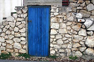 Blue door