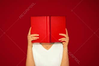 Reading a book