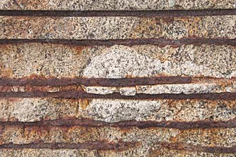 Concrete with rust. Background and texture of concrete.