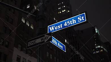 New York city at night