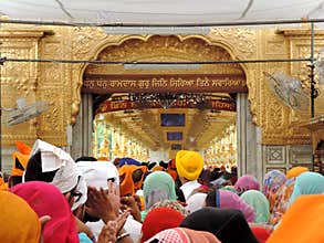 Devotees at Golden Temple, Amritsar, India