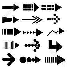 Set of arrow icons