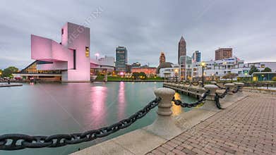 Cleveland, Ohio, USA Skyline