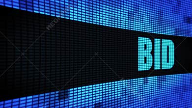 Bid Side Text Scrolling LED Wall Pannel Display Sign Board