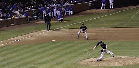 Baseball - MLB Pitcher Throwing Ball