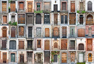 Vintage doors and gates set 1