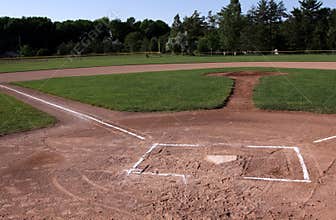 Unoccupied Baseball Field