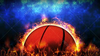 Versus fight background. Vs battle fight. Basketball. Sport battle concept loop animation.