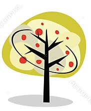 Vector illustration of an abstract tree.