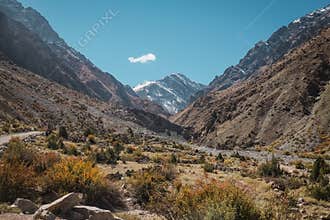 Nature landscape view in Karakoram range, Skardu. Gilgit Baltistan, Pakistan.