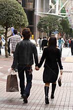 Young couple shopping