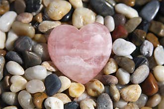 Rose Quartz Heart