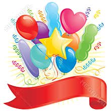 Balloons and Banner