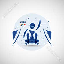 Luge championship banner