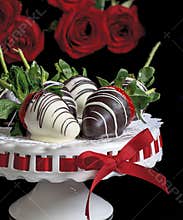 White and Dark Chocolate Covered Strawberries