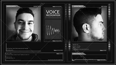 Digital Futuristic Sleek Voice Recognition Interface Corner Pin