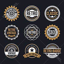 Circle Vintage and Retro Badge Design